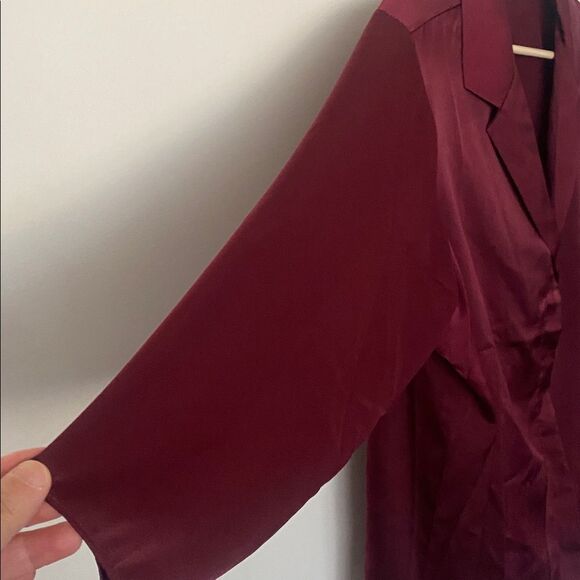 Laurie Felt Women's Deep Red Blouse burgundy - Picture 3 of 4